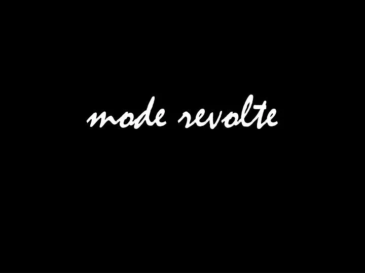 mode revolte