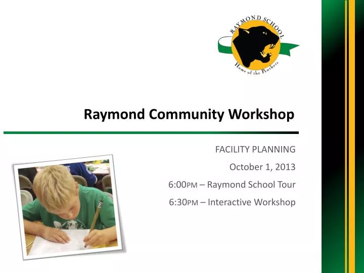 raymond community workshop
