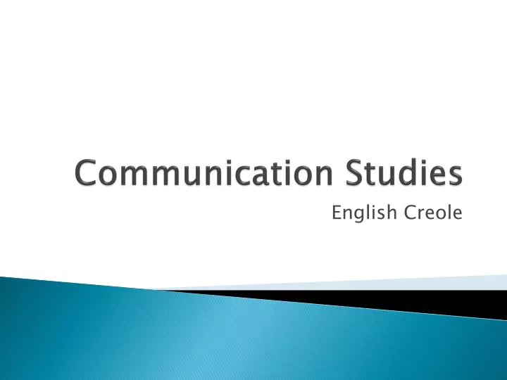 communication studies