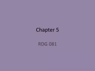 Chapter 5