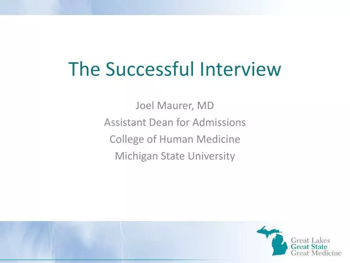 the successful interview
