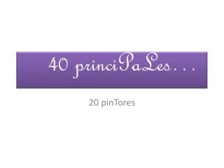 40 principales