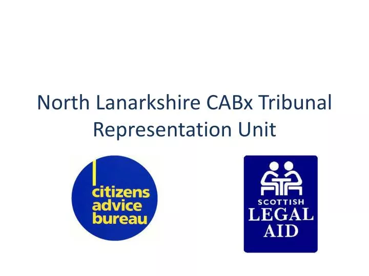 north lanarkshire cabx tribunal representation unit