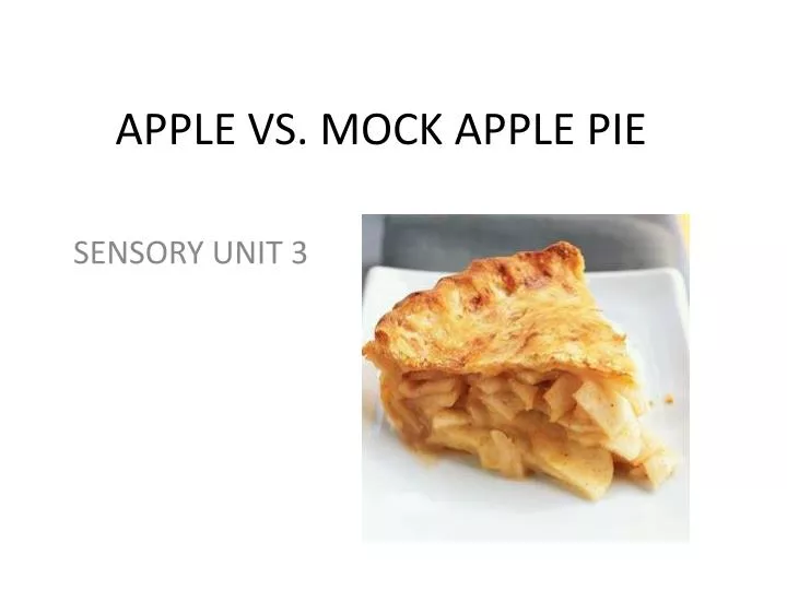 apple vs mock apple pie