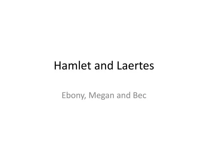 hamlet and laertes
