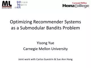 Optimizing Recommender Systems as a Submodular Bandits Problem