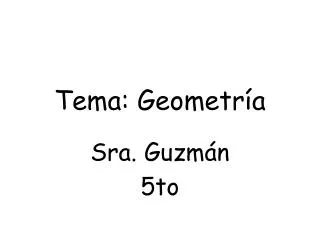 tema geometr a