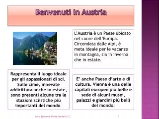 benvenuti in austria