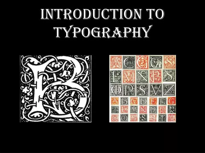 introduction to typography
