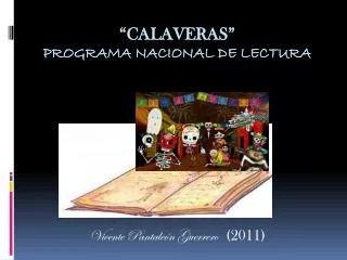 calaveras programa nacional de lectura