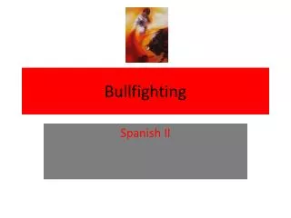 Bullfighting