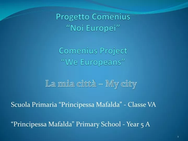 progetto comenius noi europei comenius project we europeans