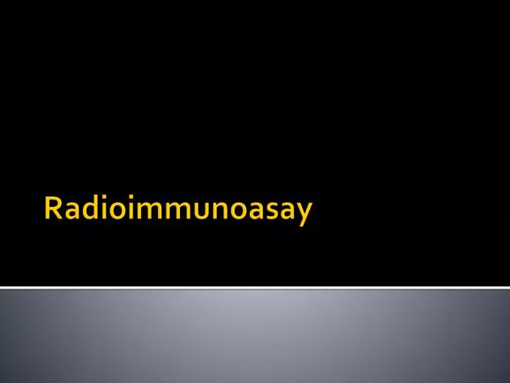 radioimmunoasay