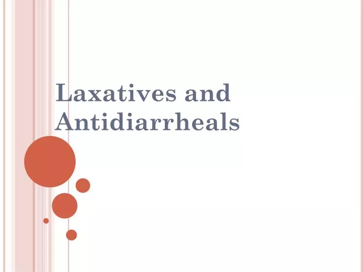 laxatives and antidiarrheals