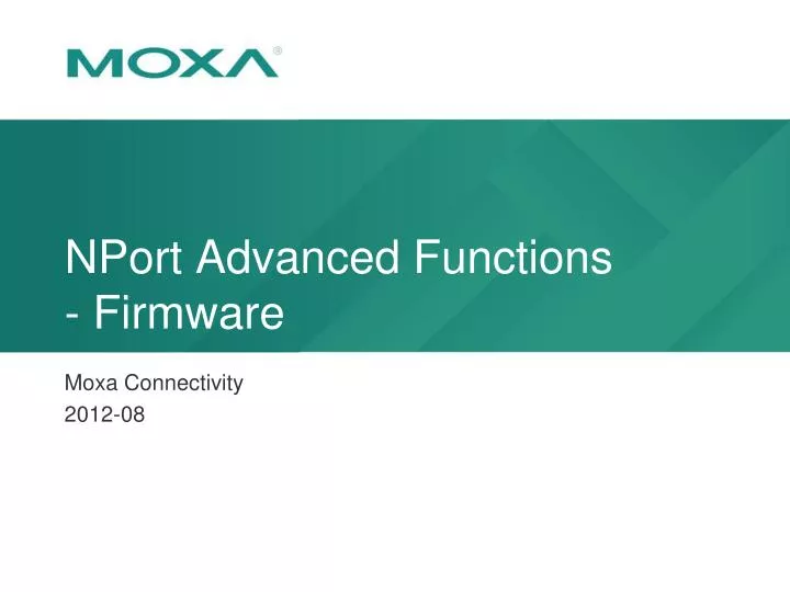 nport advanced functions firmware