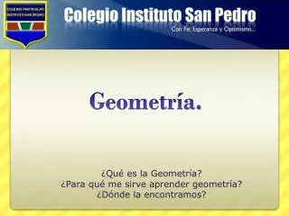 qu es la geometr a para qu me sirve aprender geometr a d nde la encontramos