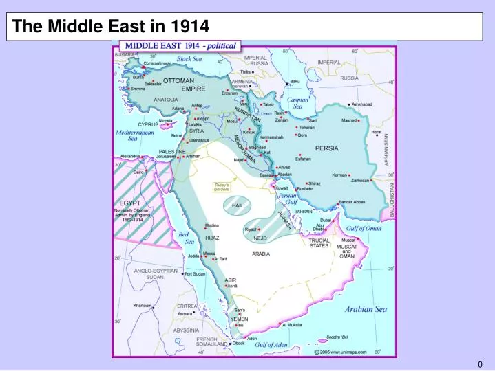 the middle east in 1914