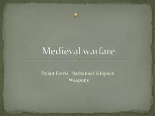 Medieval warfare