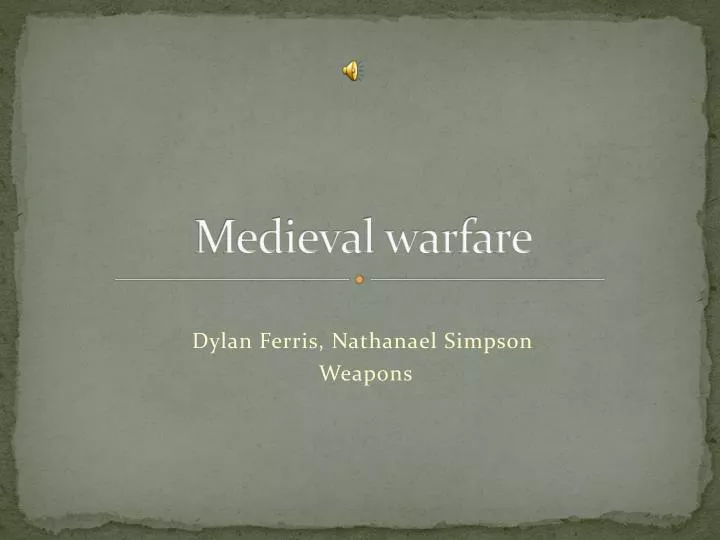 medieval warfare
