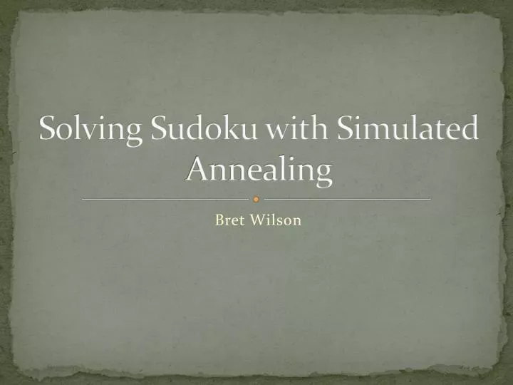 Sudoku -- from Wolfram MathWorld