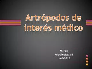 artr podos de inter s m dico