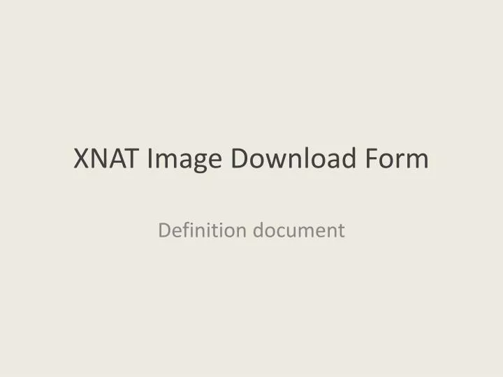 xnat image download form
