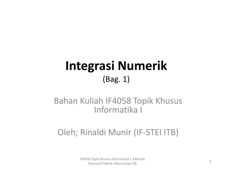 integrasi numerik bag 1