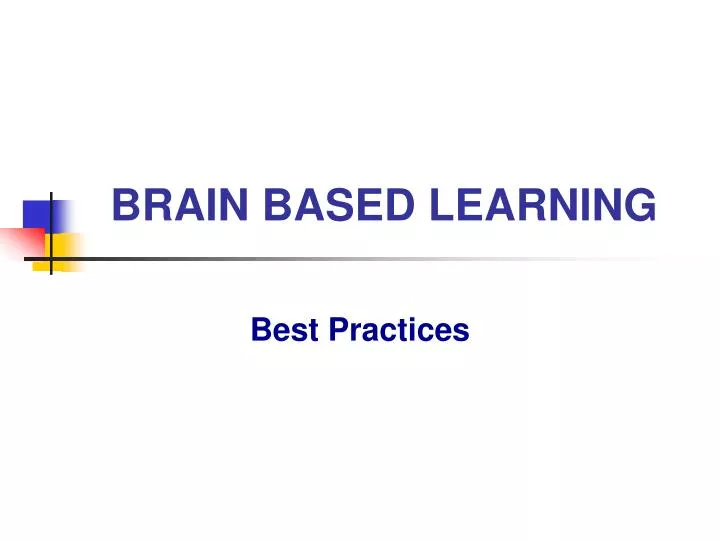 brain based learning