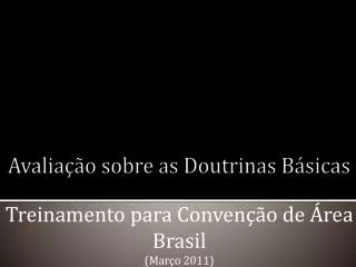 treinamento para conven o de rea brasil mar o 2011