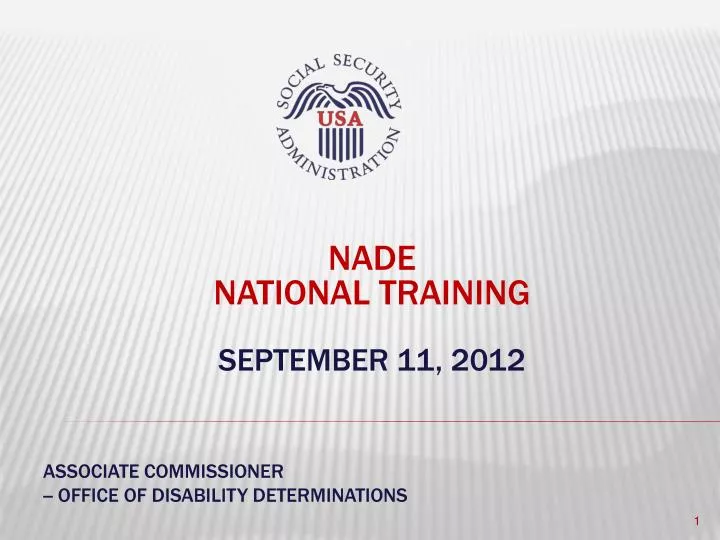 associate commissioner office of disability determinations