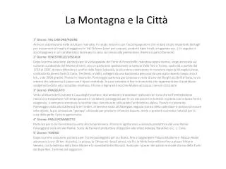 la montagna e la citt