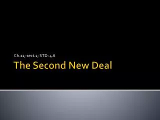 The Second New Deal