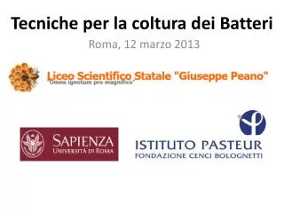 tecniche per la coltura dei b atteri