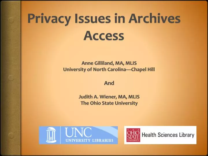 privacy issues in archives access