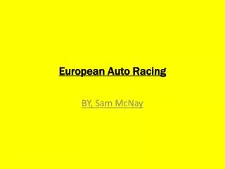 European Auto Racing
