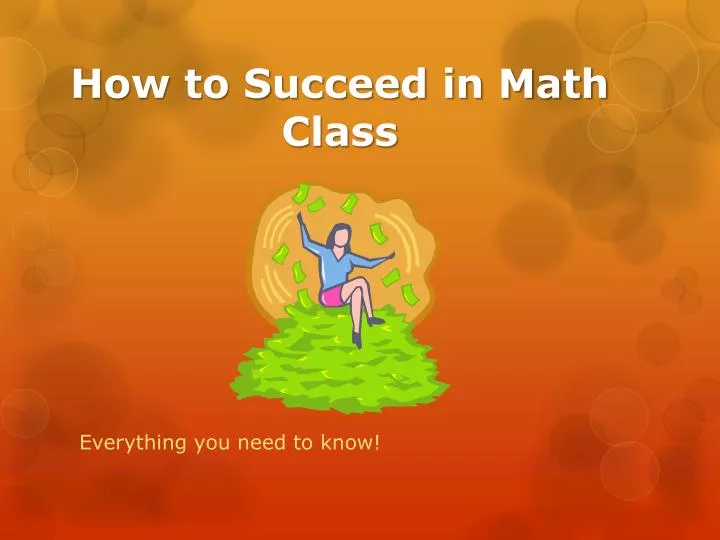 how to succeed in math class
