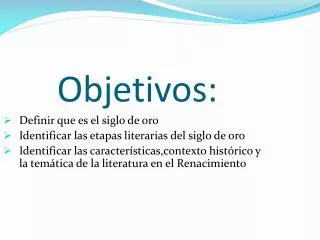 objetivos