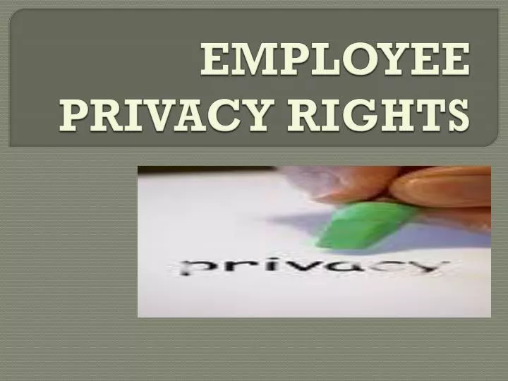 employee privacy rights