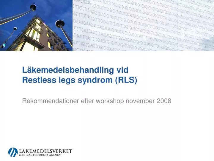 l kemedelsbehandling vid restless legs syndrom rls