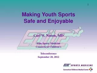 Making Youth Sports Safe and Enjoyable