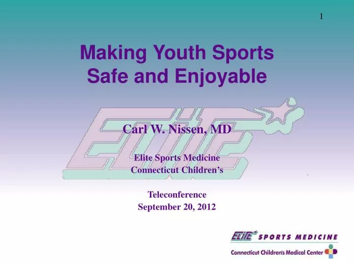 making youth sports safe and enjoyable