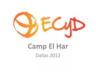 Camp El Har Dallas 2012