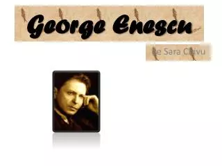 george enescu