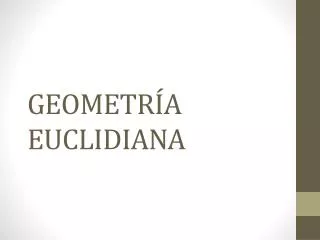 geometr a euclidiana