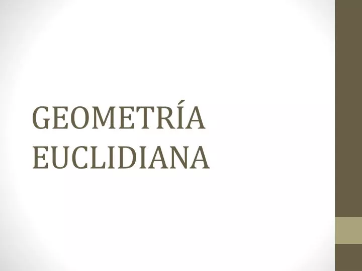 geometr a euclidiana