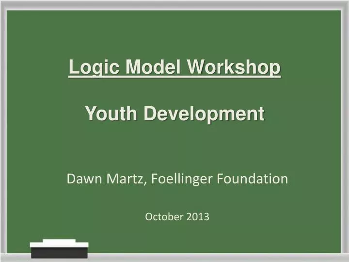 logic model workshop youth development