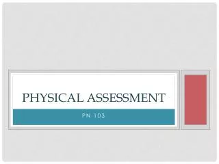 Physical Assessment
