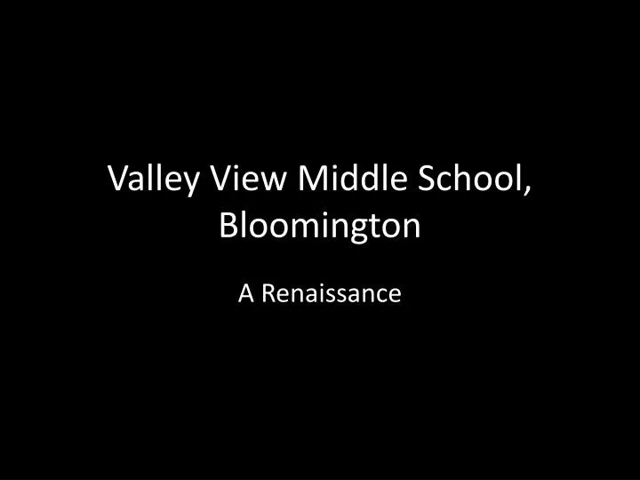 valley view middle school bloomington