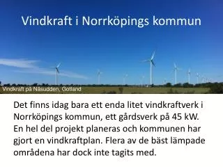 Vindkraft i Norrköpings kommun