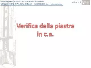 verifica delle piastre in c a